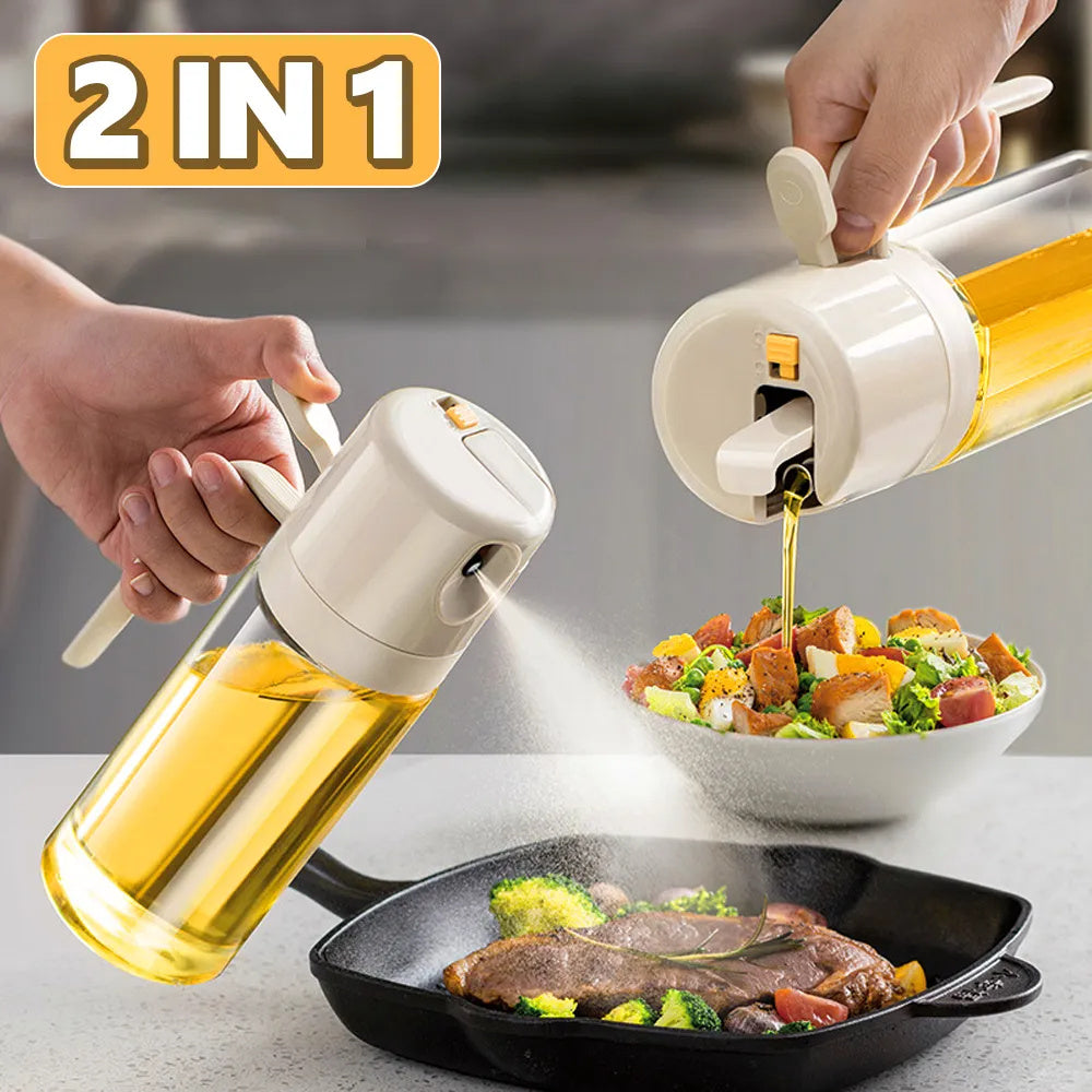 2‑in‑1 Oil Sprayer & Dispenser Bottle - KAISON'S CORNER