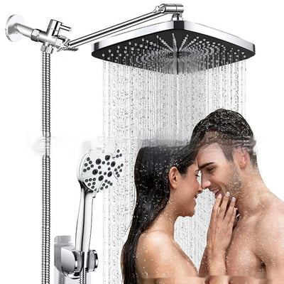 3‑Function Black Handheld Shower Head