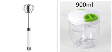 Stainless Steel Semi‑Automatic Egg Beater - KAISON'S CORNER