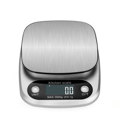 Compact Stainless Steel Electronic Kitchen Scale - KAISON'S CORNER