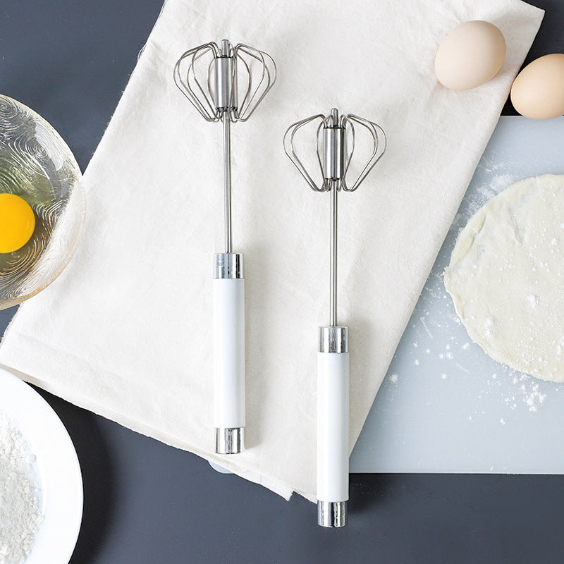 Stainless Steel Semi‑Automatic Egg Beater - KAISON'S CORNER