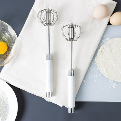 Stainless Steel Semi‑Automatic Egg Beater - KAISON'S CORNER