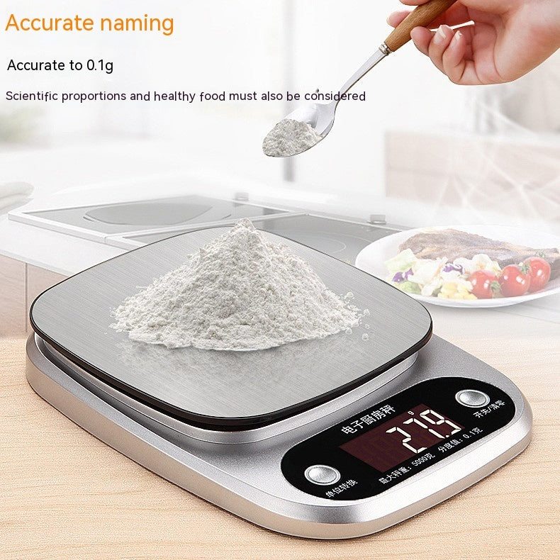 Compact Stainless Steel Electronic Kitchen Scale - KAISON'S CORNER