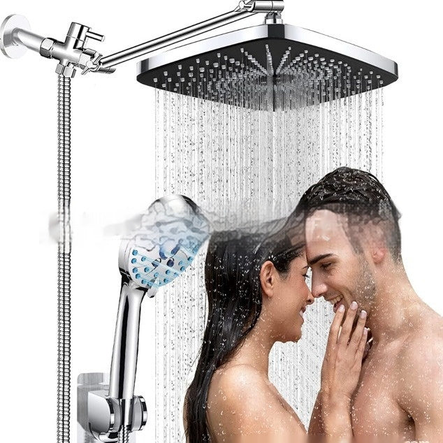 3‑Function Black Handheld Shower Head