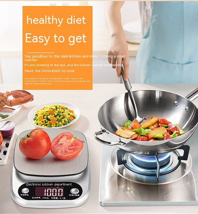 Compact Stainless Steel Electronic Kitchen Scale - KAISON'S CORNER