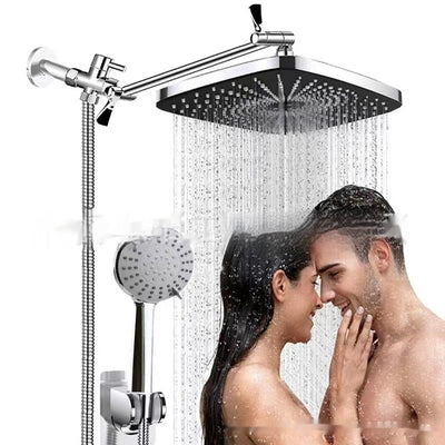 3‑Function Black Handheld Shower Head