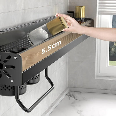 Wall-Mounted Kitchen Organizer Shelf
