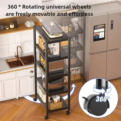 Floor‑to‑Ceiling Multi‑Layer Kitchen Shelf