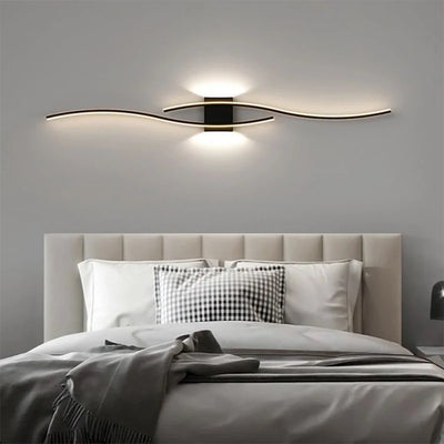 Modern Double-Curve LED Wall Lamp