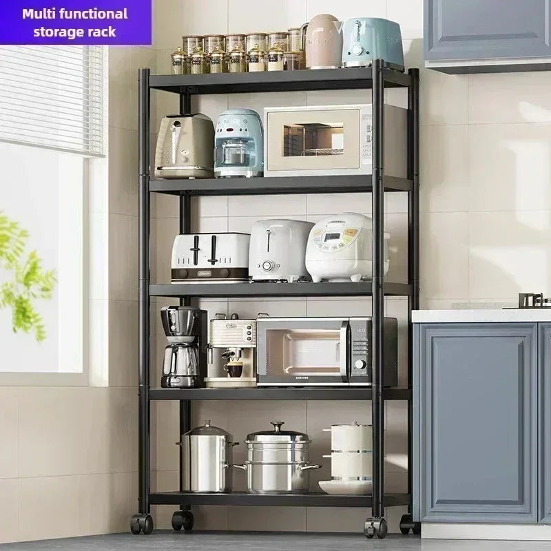 Floor‑to‑Ceiling Multi‑Layer Kitchen Shelf