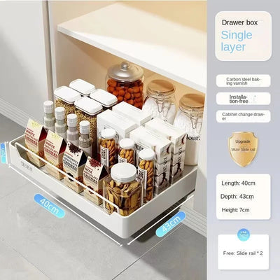 Ultimate Pull-Out Drawer Kitchen Storage Rack