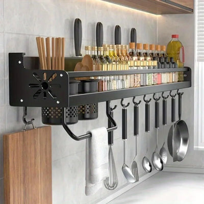 Wall-Mounted Kitchen Organizer Shelf
