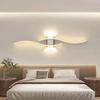 Modern Double-Curve LED Wall Lamp