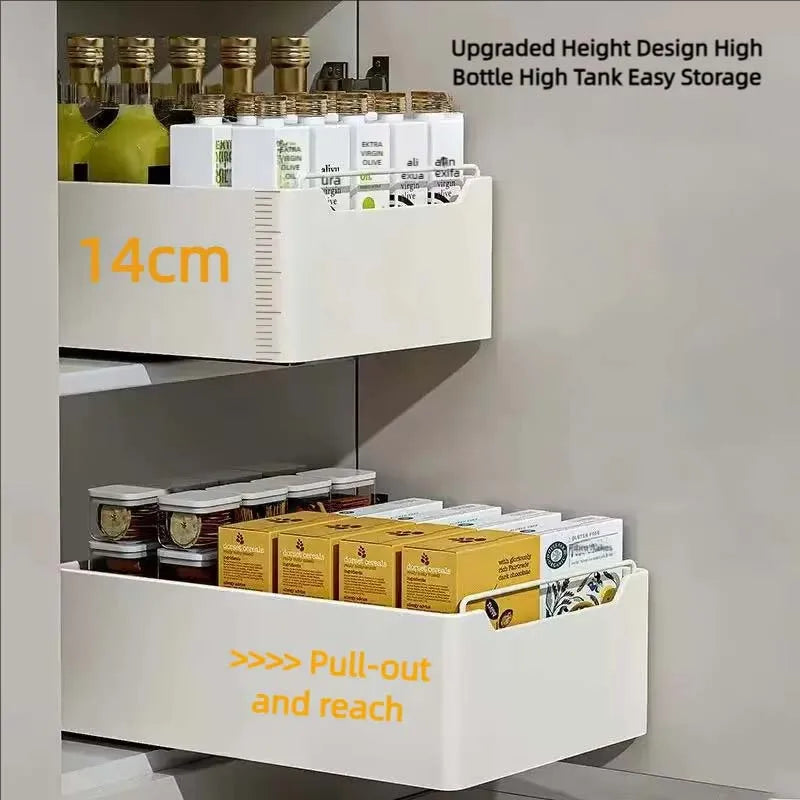 Ultimate Pull-Out Drawer Kitchen Storage Rack