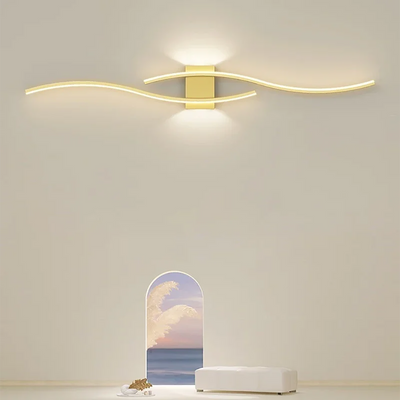 Modern Double-Curve LED Wall Lamp
