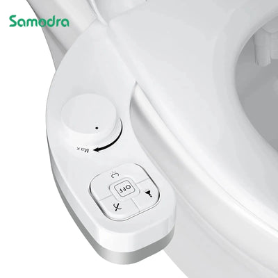 Self‑Cleaning Dual Nozzle Toilet Attachment