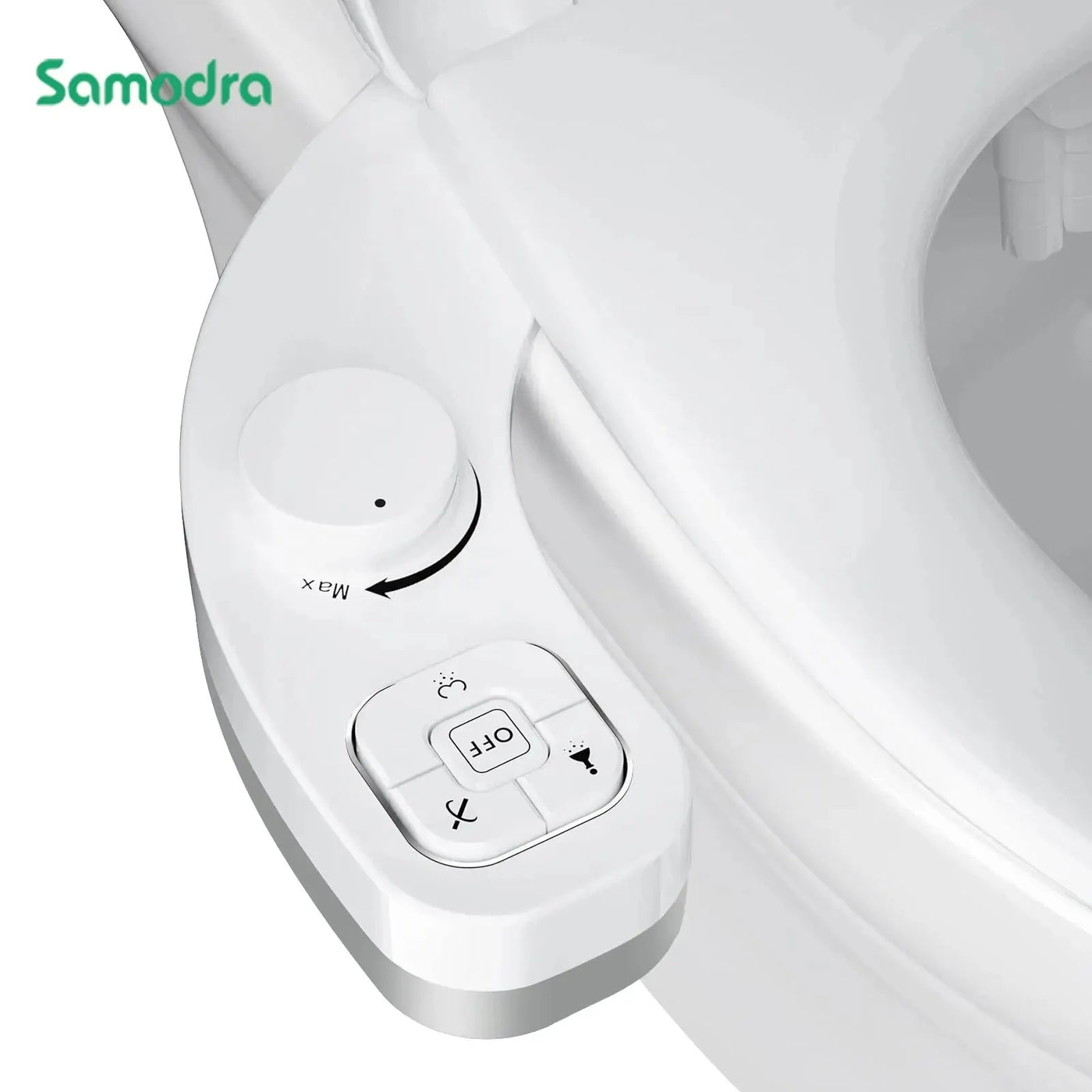 Self‑Cleaning Dual Nozzle Toilet Attachment