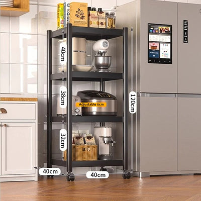 Floor‑to‑Ceiling Multi‑Layer Kitchen Shelf