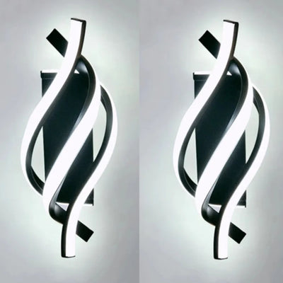 Minimalist Black/White Strip Light for Bedroom