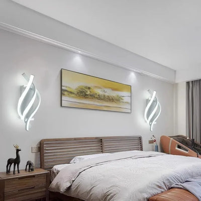 Minimalist Black/White Strip Light for Bedroom