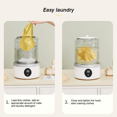 Portable Cordless Mini Laundry Washer