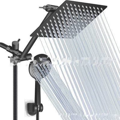 3‑Function Black Handheld Shower Head
