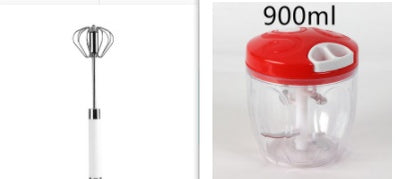 Stainless Steel Semi‑Automatic Egg Beater - KAISON'S CORNER