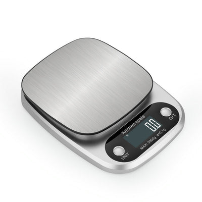 Compact Stainless Steel Electronic Kitchen Scale - KAISON'S CORNER